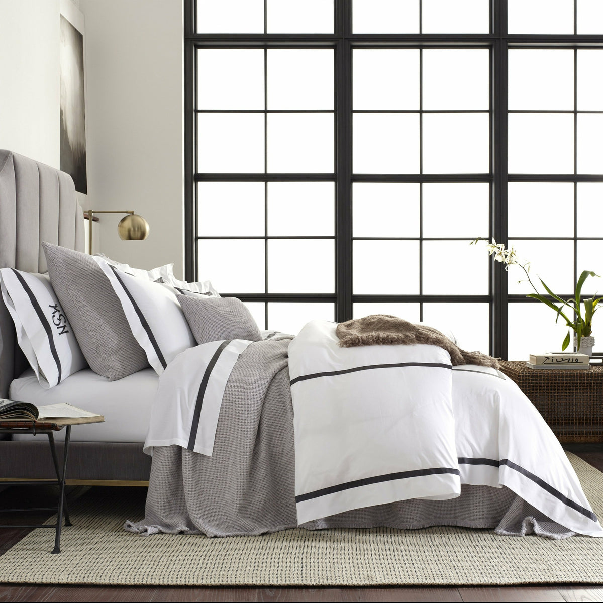 Matouk Lowell Bedding Collection With Selah Fine Linens