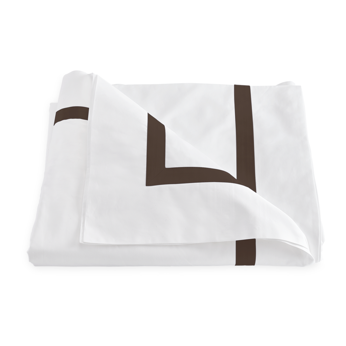 Duvet Cover of Matouk Lowell Bedding Pillowcases in Sable Color