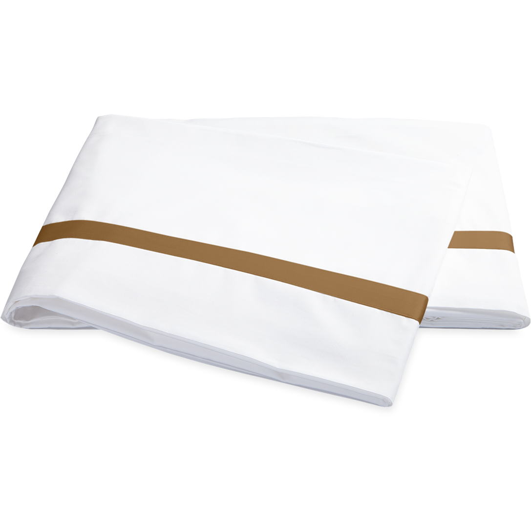 Matouk Lowell Bedding Flat Sheet  Bonze Fine Linens