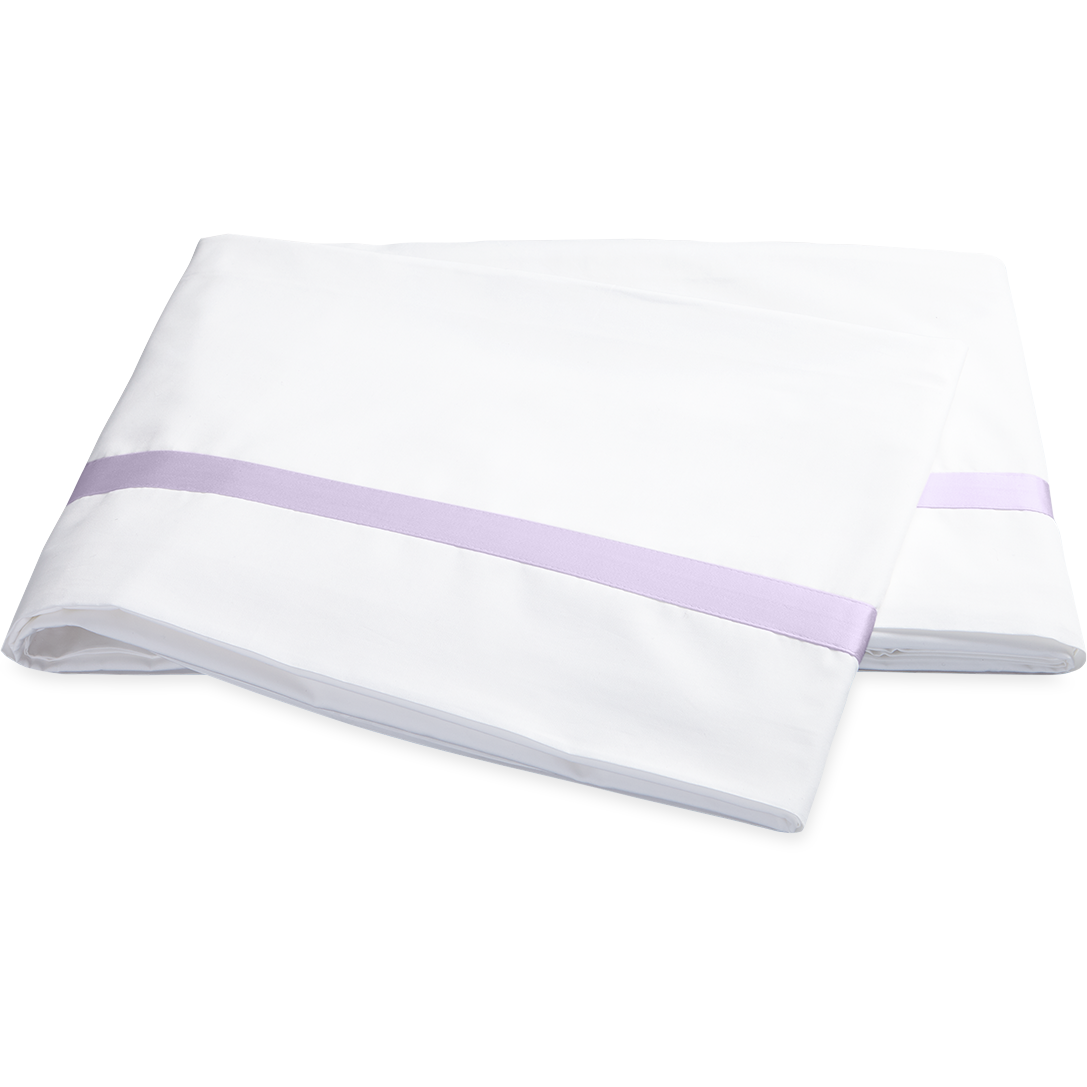 Matouk Lowell Bedding Flat Sheet Violet Fine Linens
