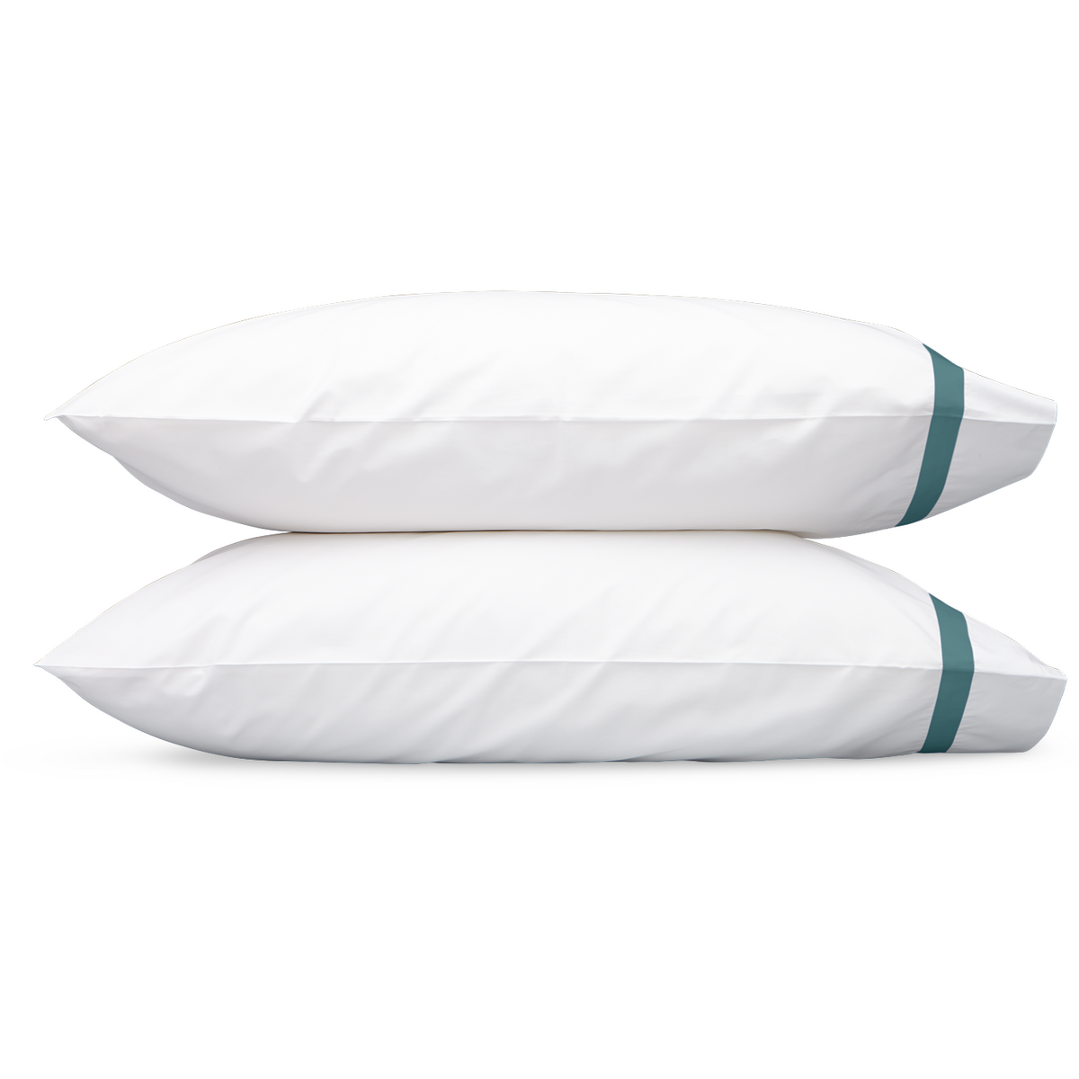 Matouk Lowell Bedding Pillowcase Deep Jade Fine Linens
