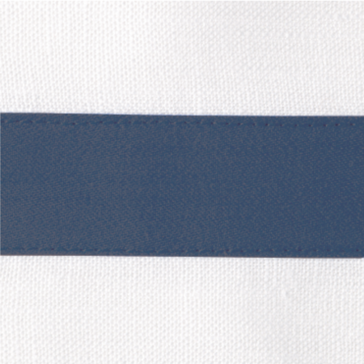 Swatch Sample Showing Fabric Detail of Matouk Lowell Bedding Steel Blue Color