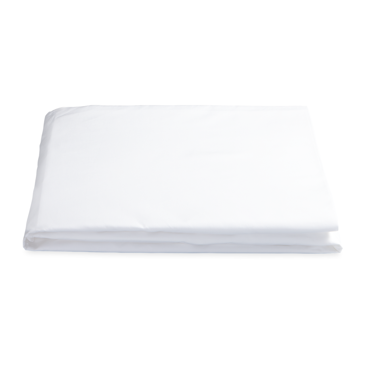 Folded White Fitted Sheet of Matouk Milano Bedding