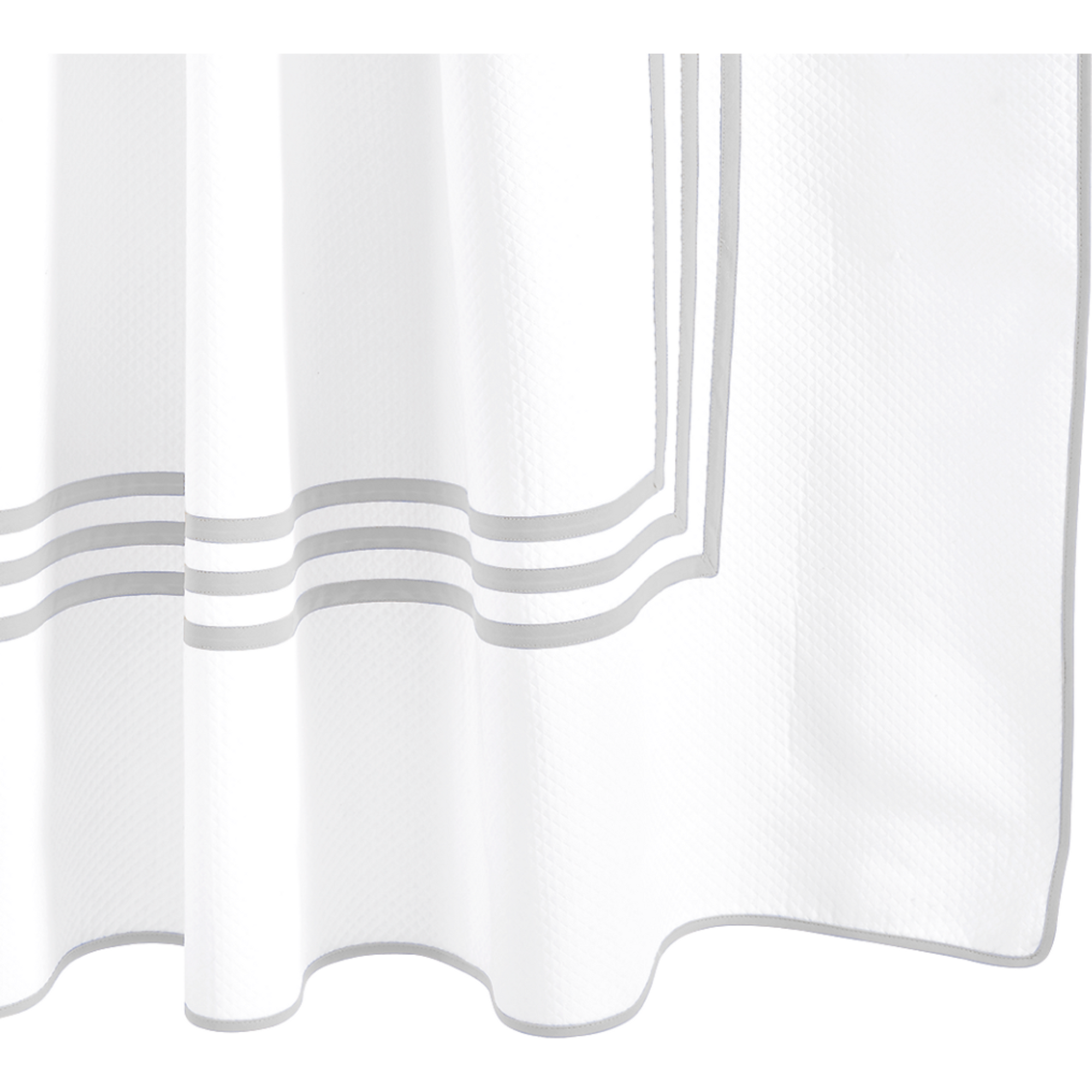Matouk Newport Shower Curtain Sterling Main Fine Linens