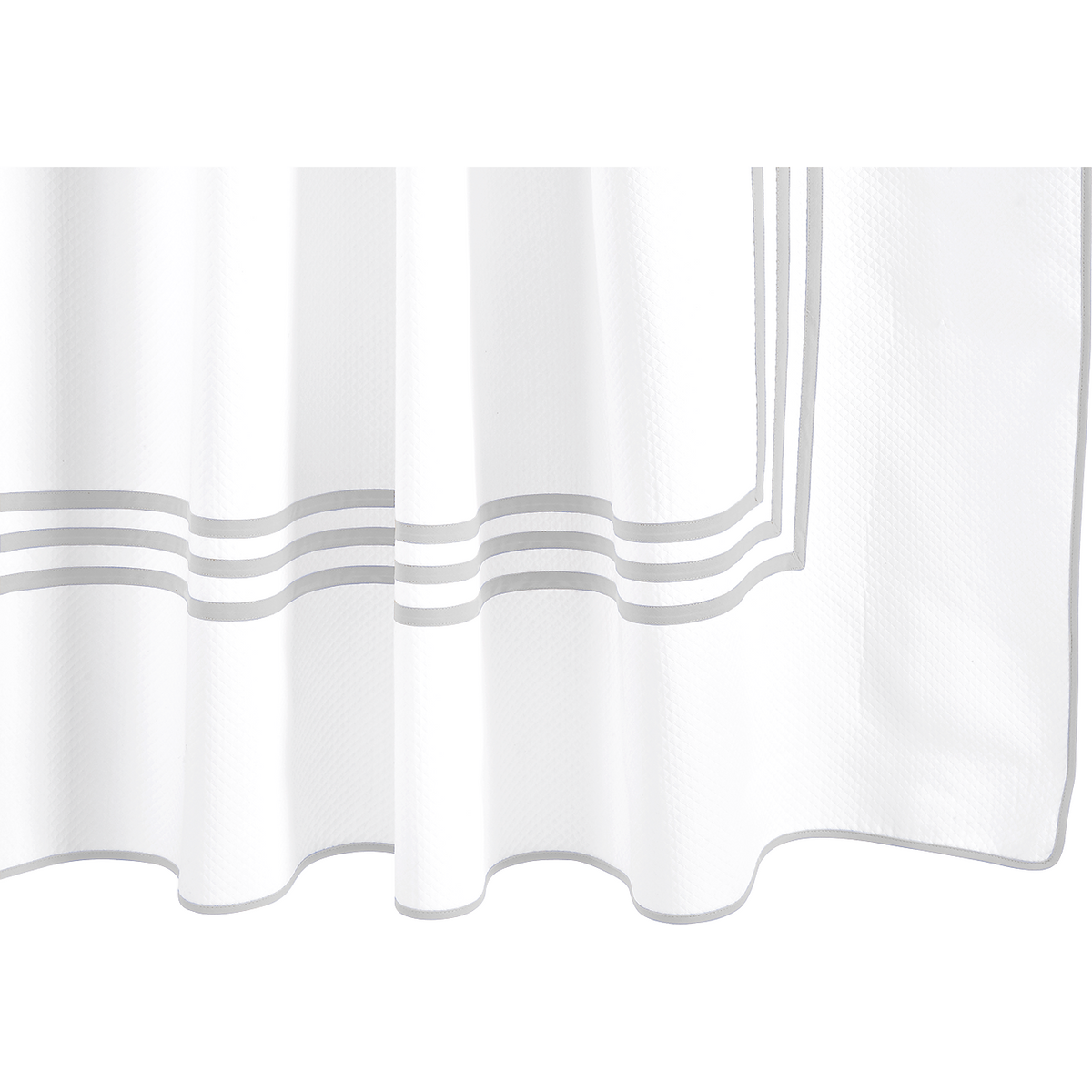 Matouk Newport Shower Curtain Sterling Fine Linens
