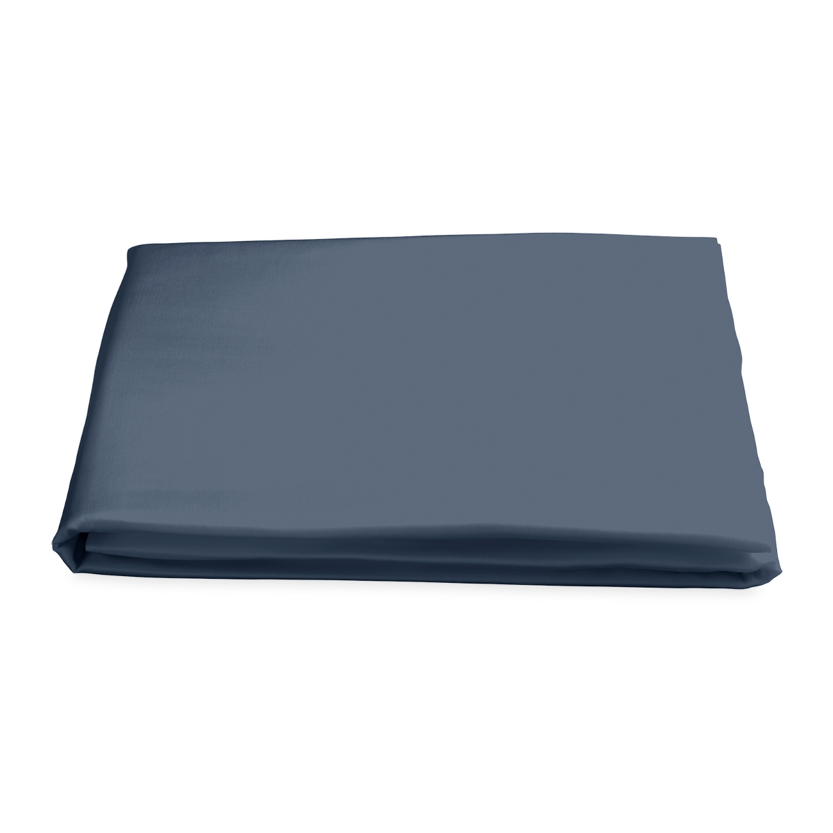 Fitted Sheet of Matouk Nocturne Bedding in Steel Blue Color