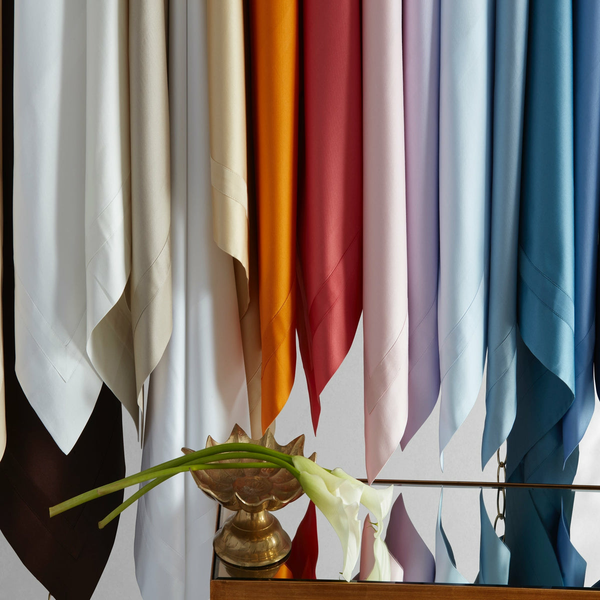 Matouk Nocturne Bedding Collection Khaki Multi Colors Fine Linens