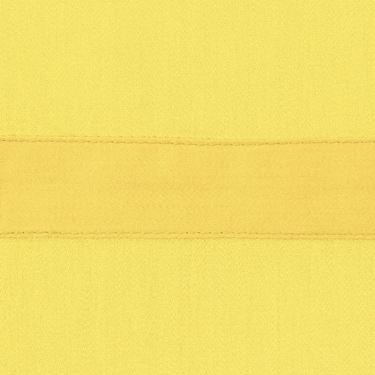 Closeup of Matouk Nocturne Bedding Fabric in Lemon Color