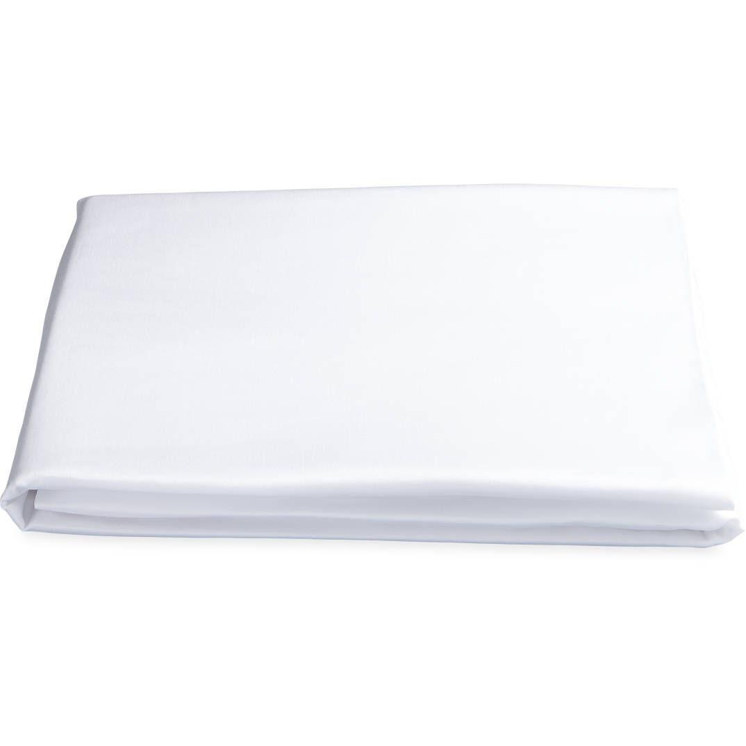 Matouk Nocturne Hemstitch Fitted Sheet White Fine Linens
