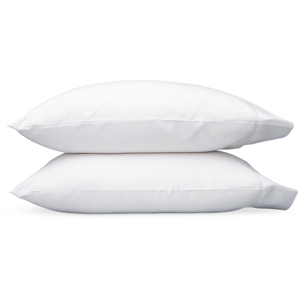Matouk Nocturne Hemstitch Pillowcases White Fine Linens