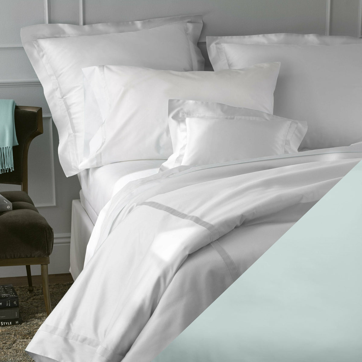 Matouk Opal Nocturne Bedding Sheets Pillow Cases Shams Fine Linens