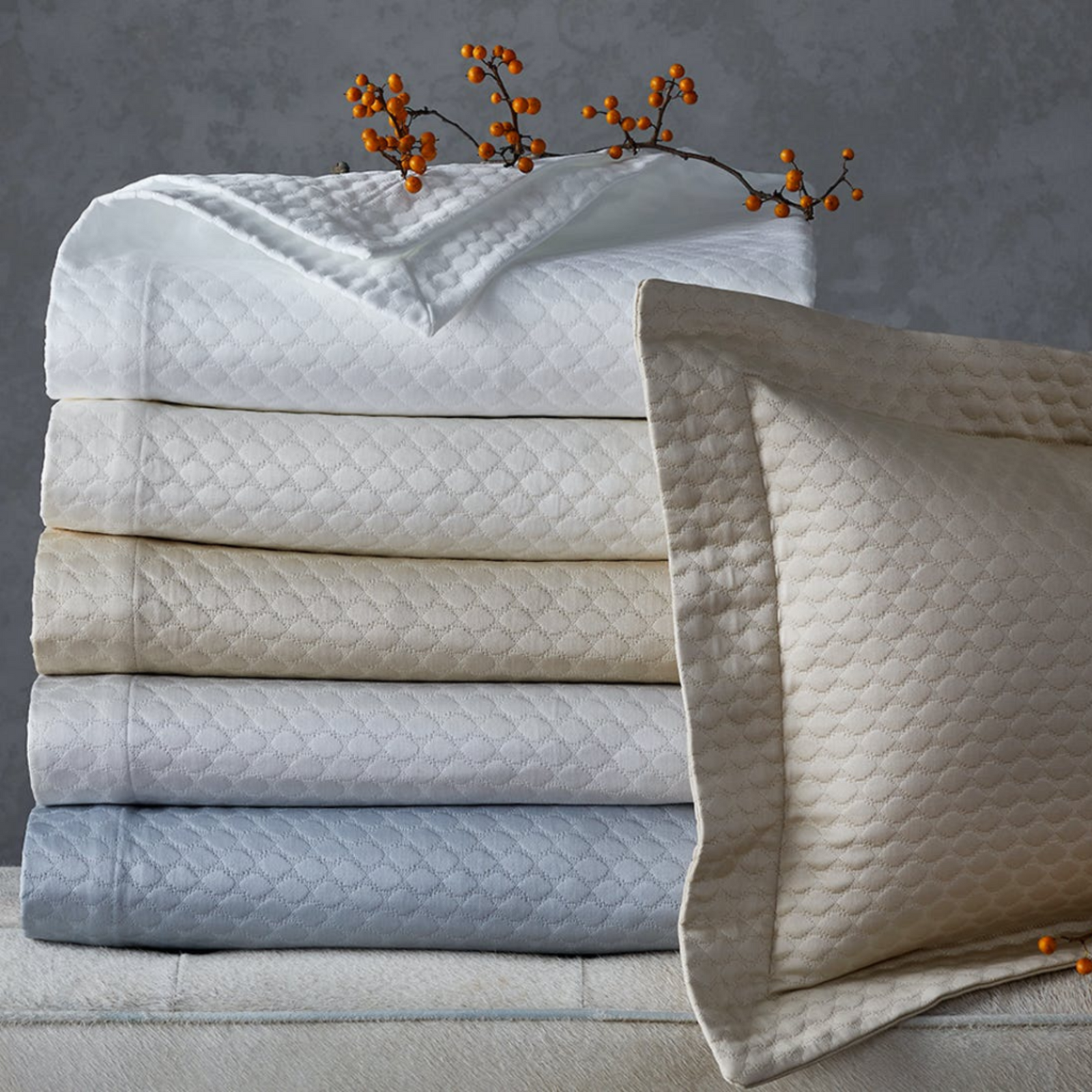 Matouk Pearl Bedding Collection Main Fine Linens