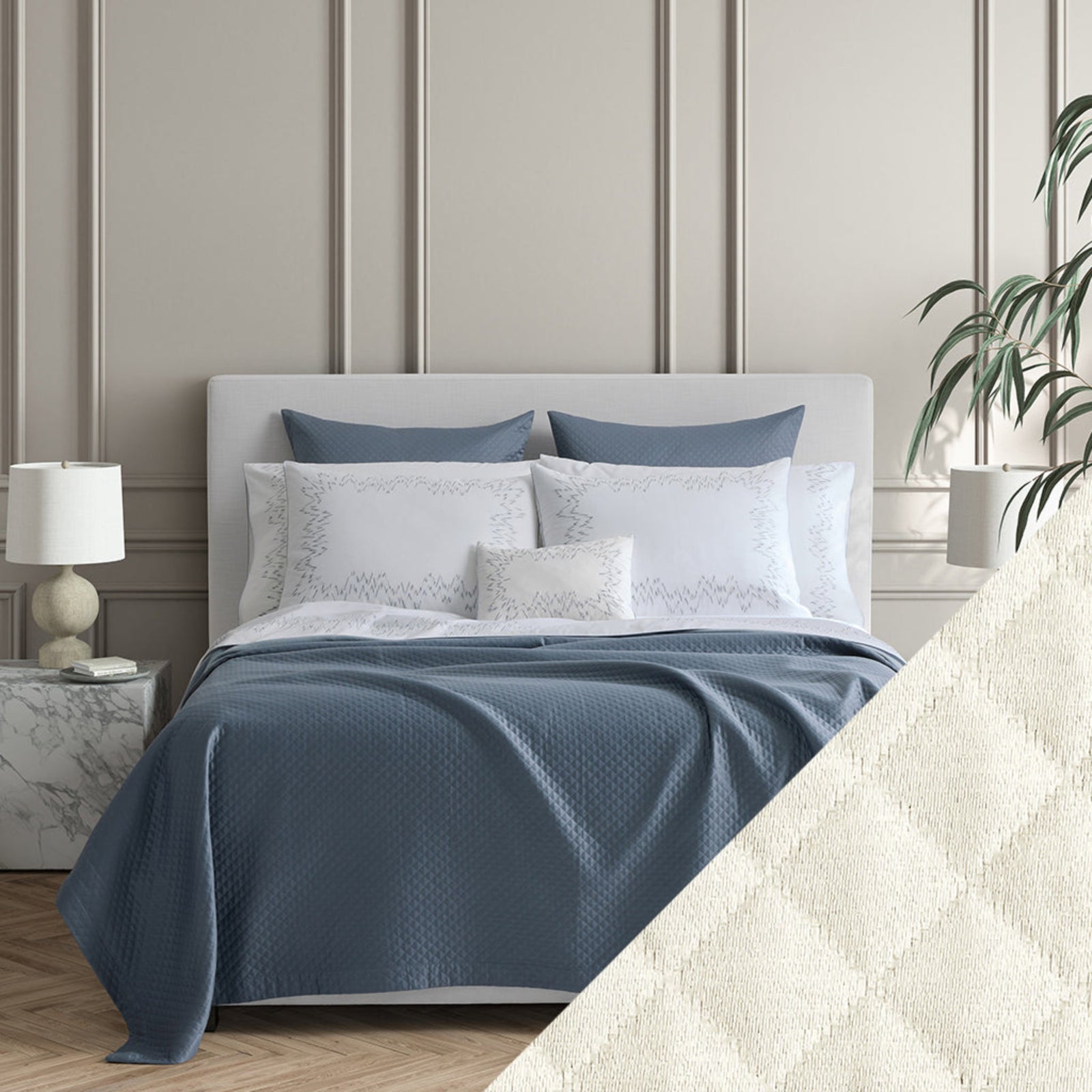 Matouk Petra Bedding Main Ivory Fine Linens