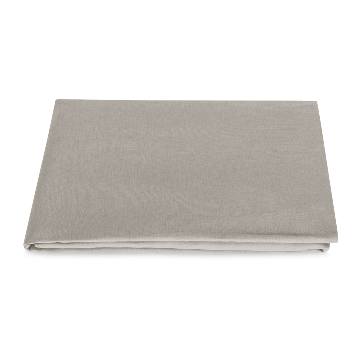 Folded Fitted Sheet of Matouk Roman Hemstitch Bedding Color Platinum