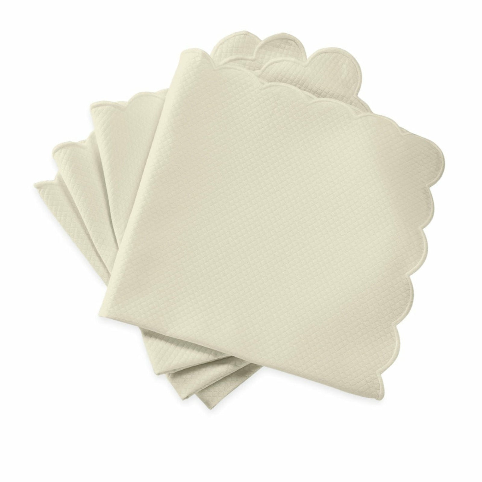 Matouk Savannah Gardens Table Linens Napkin Ivory/Ivory Fine Linens