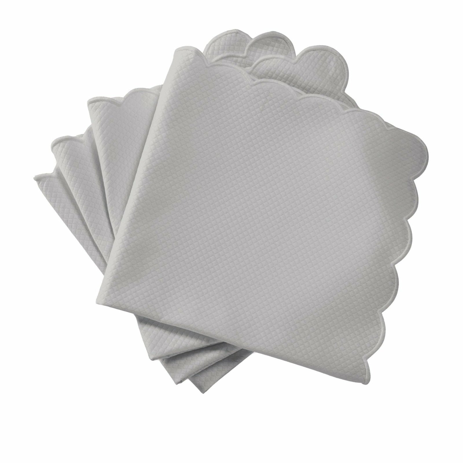 Matouk Savannah Gardens Table Linens Napkin Silver/Silver Fine Linens