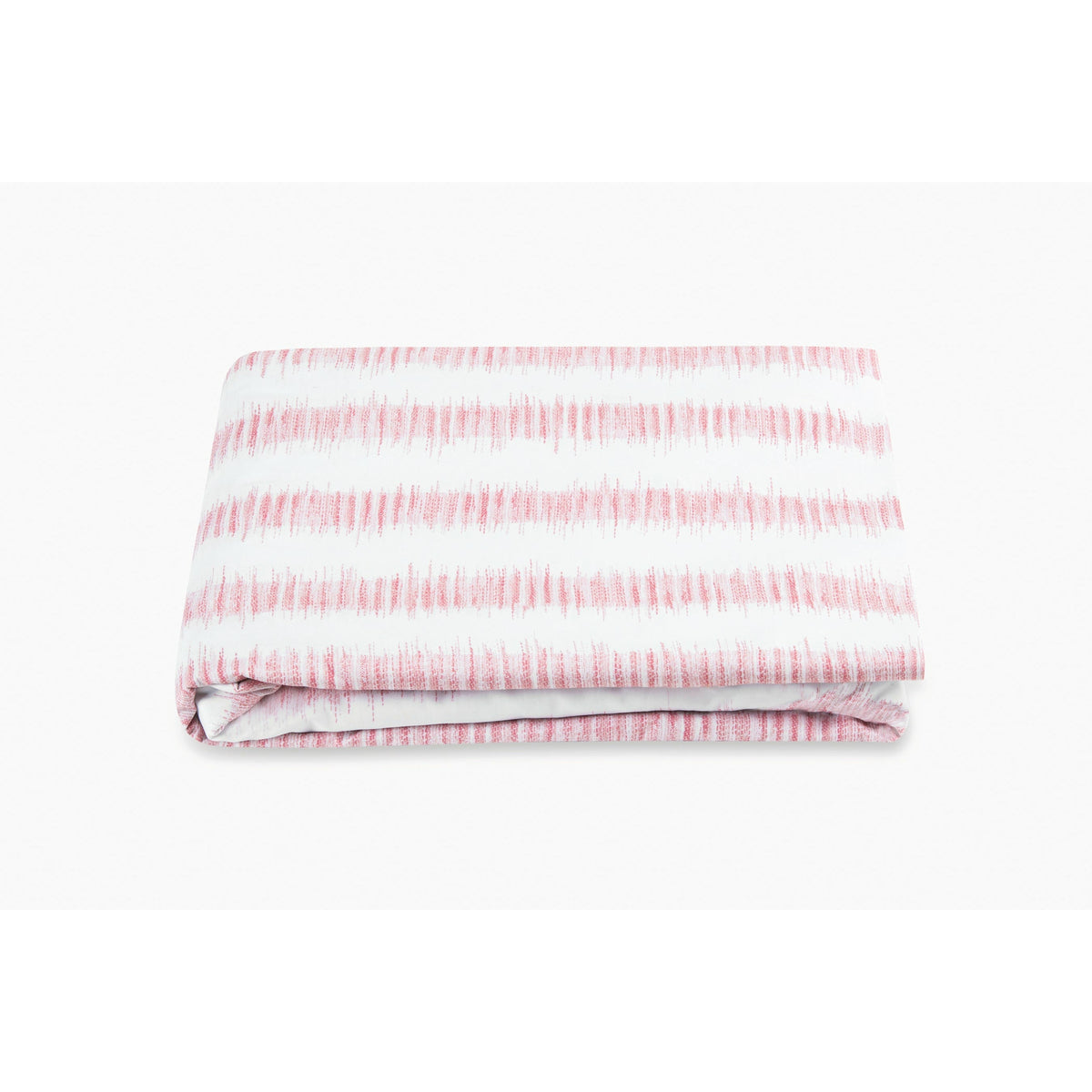 Matouk Schumacher Attleboro Bedding Fitted Sheet Pink Coral Fine Linens