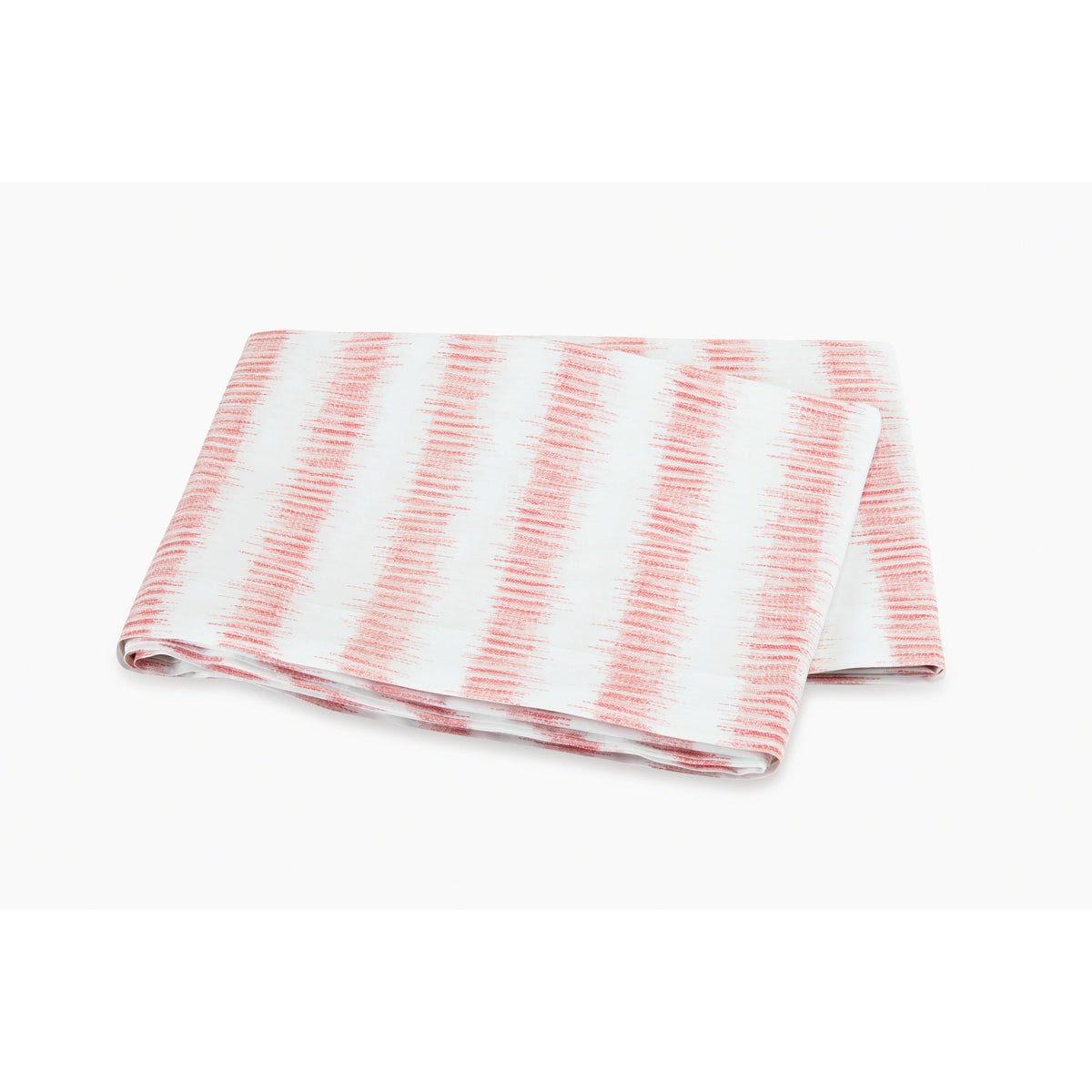 Matouk Schumacher Attleboro Bedding Flat Sheet Pink Coral Fine Linens