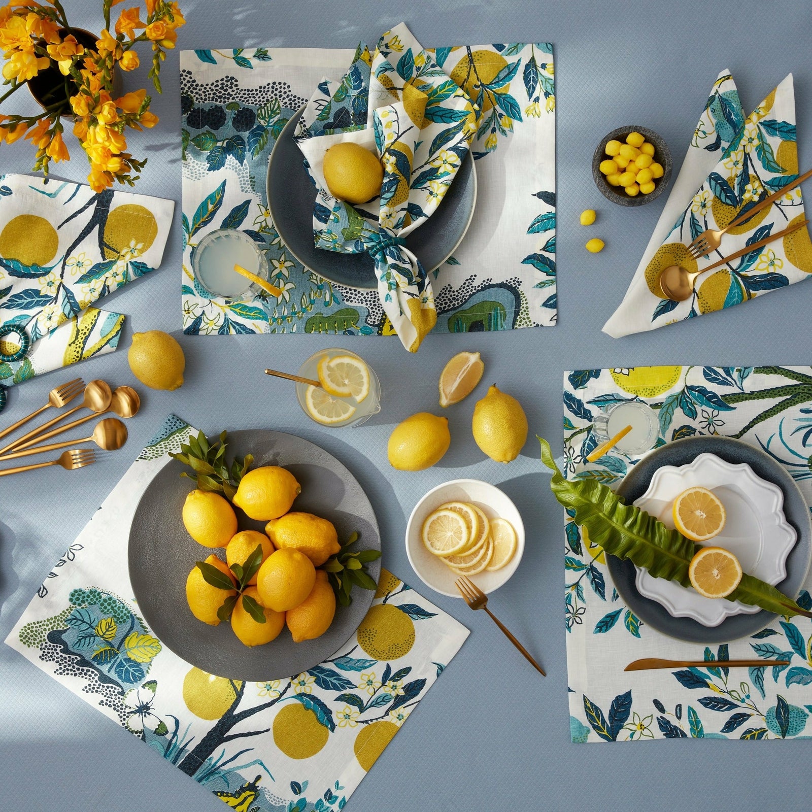 Matouk Schumacher Citrus Garden Table Linens Fine Linens