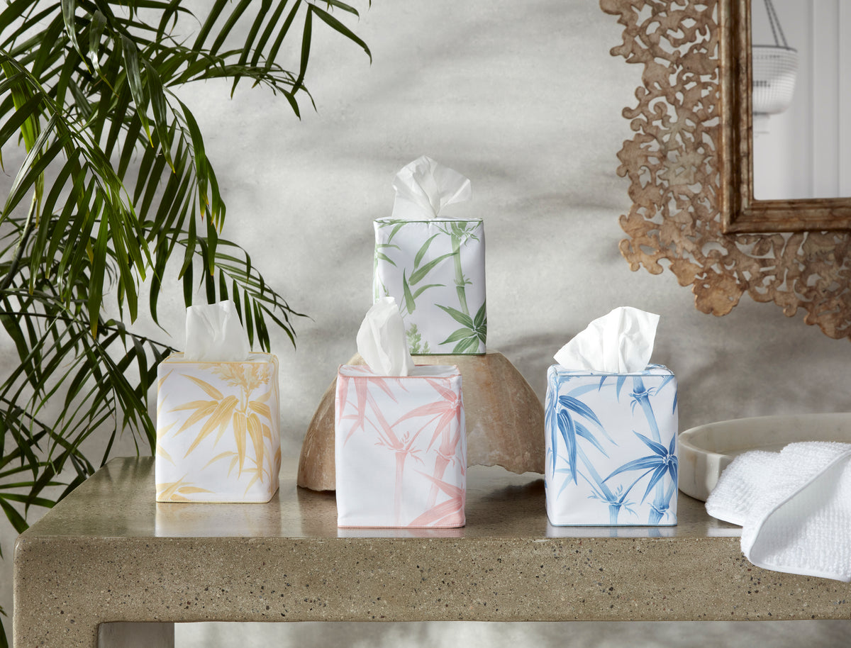 Matouk Schumacher Dominique Tissue Box Cover Fine Linens Lifestyle