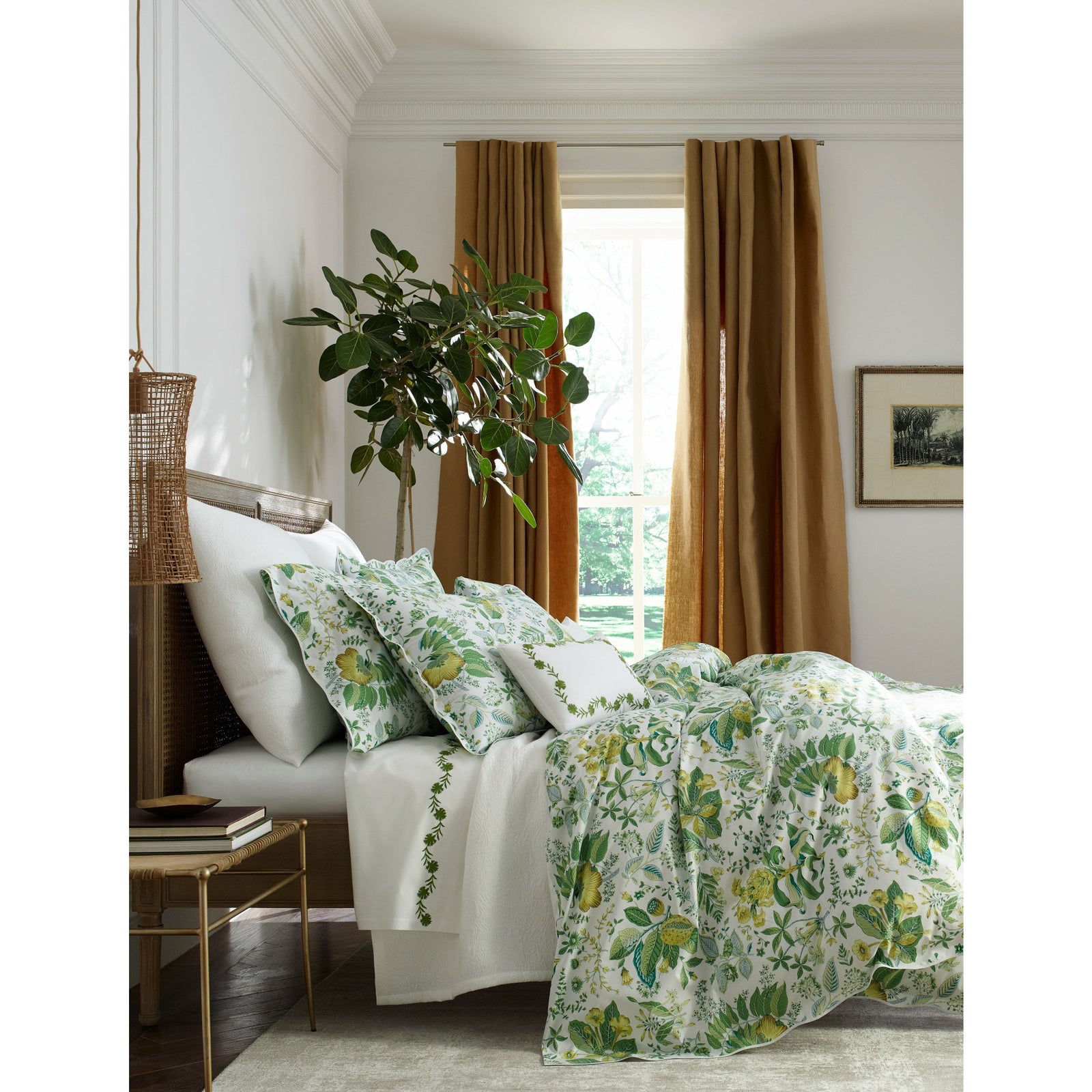 Matouk Schumacher Pomegranate Bedding Main Citrus Fine Linens