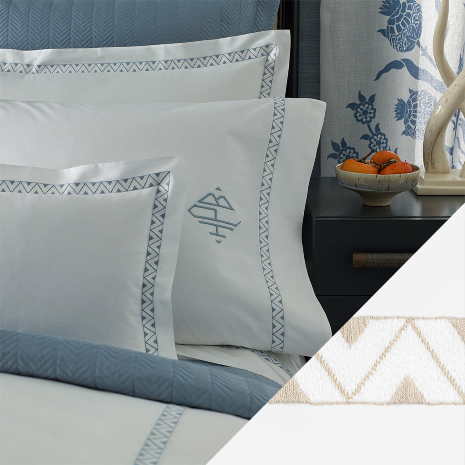 Matouk Schumacher Prado Bedding Main Dune Fine Linens