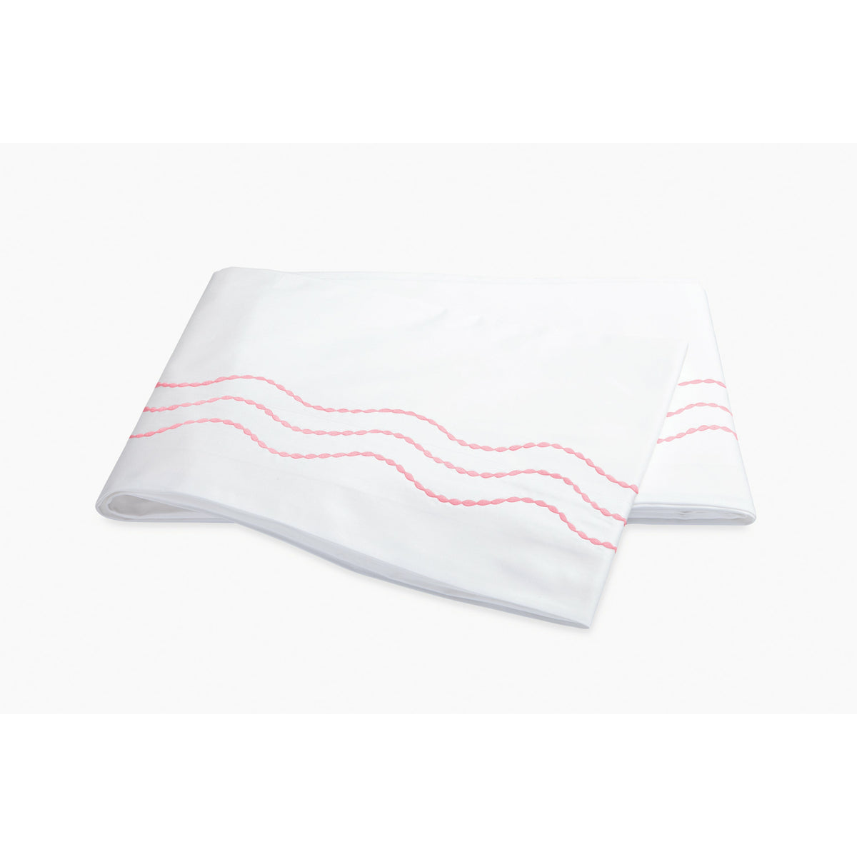 Matouk Serena Bedding Collection Flat Sheet Azalea Fine Linens