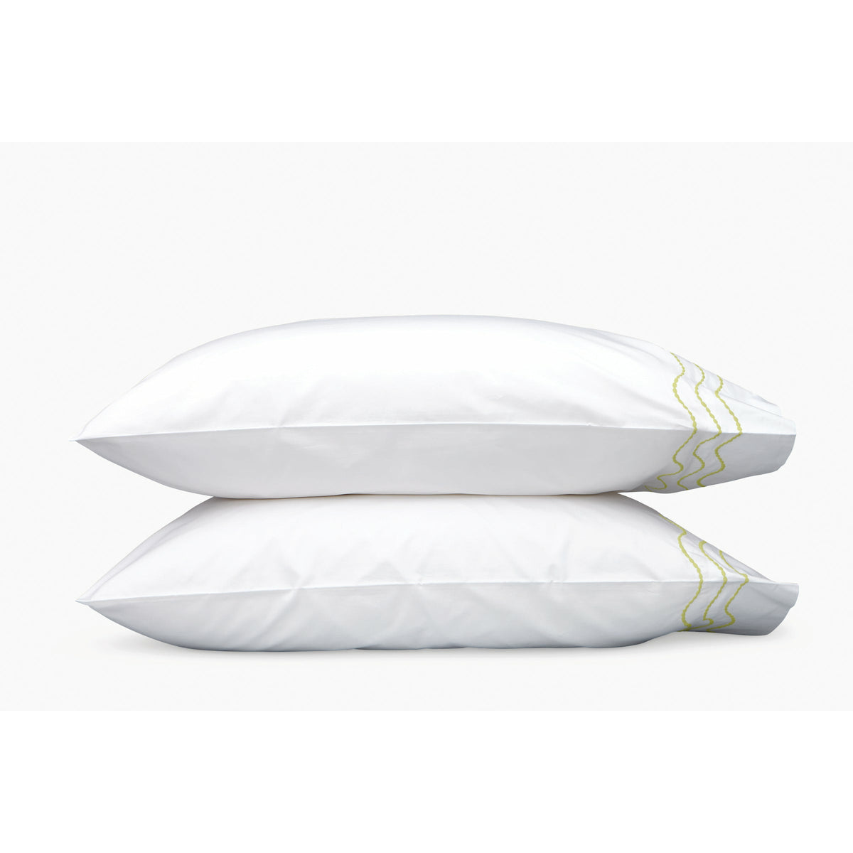 Matouk Serena Bedding Collection Pillowcases Spring Green Fine Linens