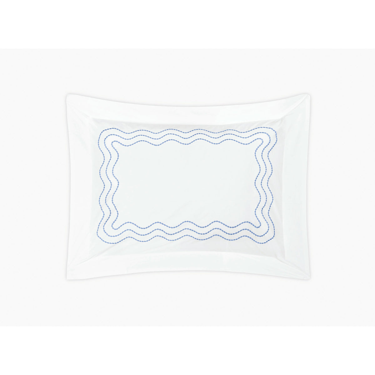 Matouk Serena Bedding Collection Standard Sham Azure Fine Linens