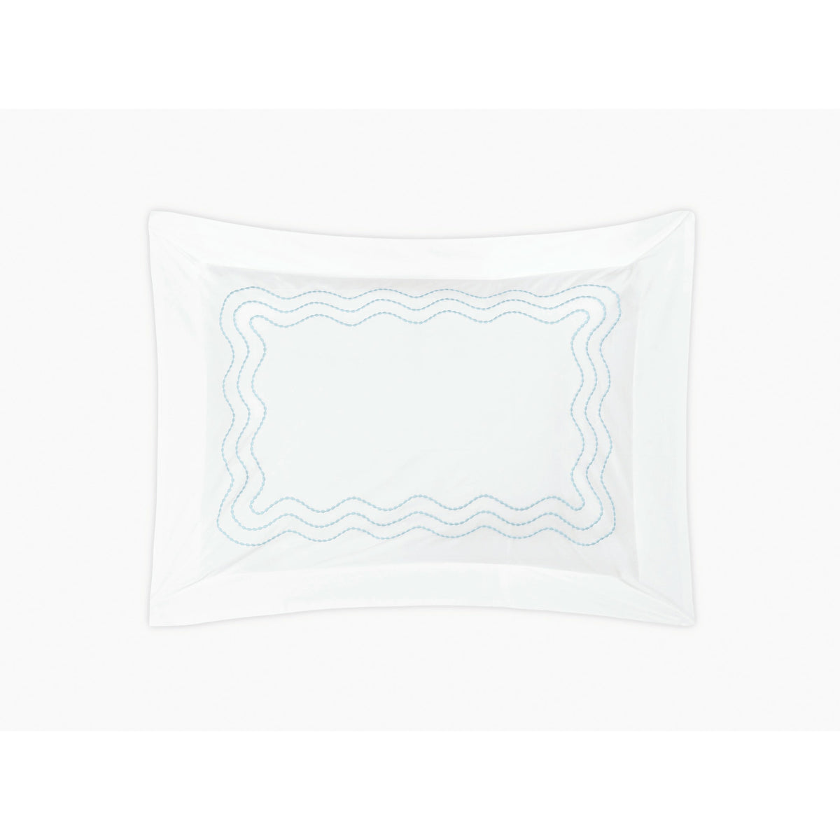 Matouk Serena Bedding Collection Standard Sham Blue Fine Linens