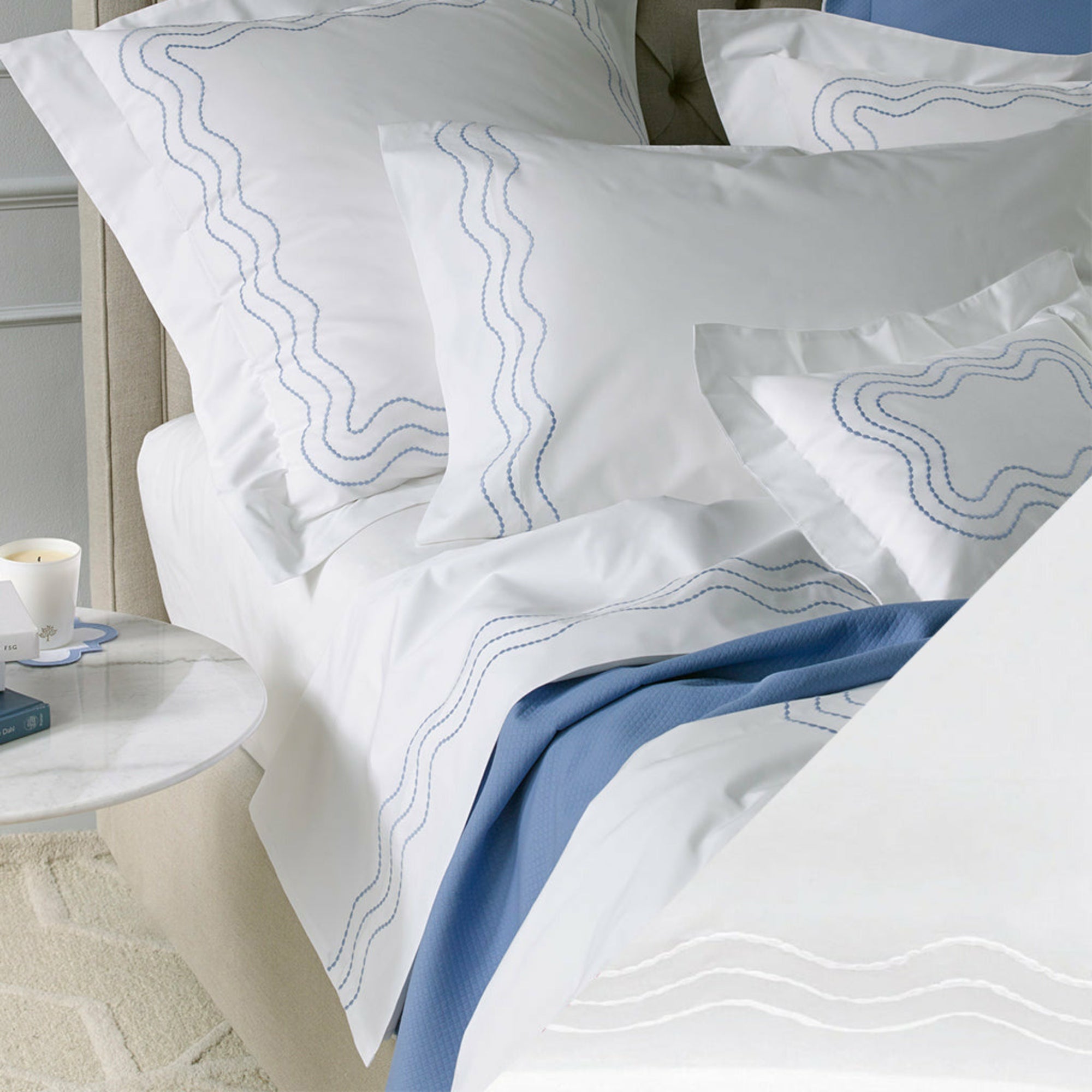 Matouk Serena Bedding Collection White Fine Linens