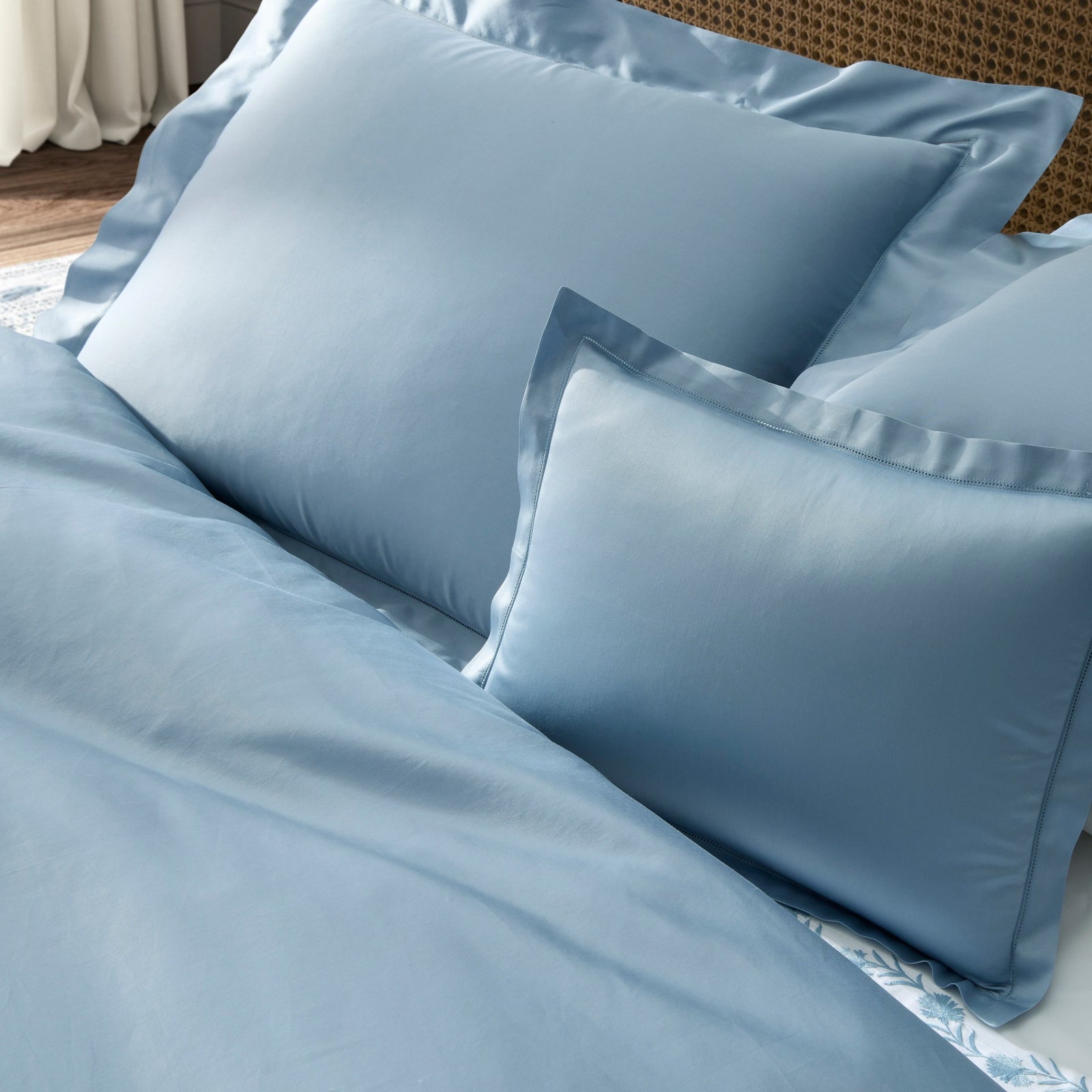 Matouk Talita Hemstitch Bedding Detail Fine Linens