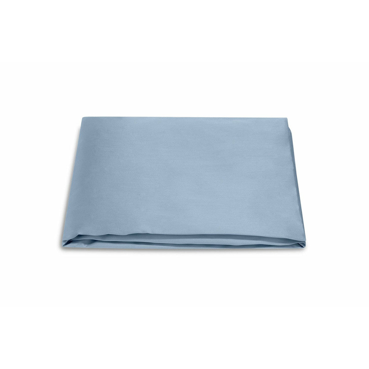 Matouk Talita Hemstitch Bedding Fitted Sheet Hazy Blue Fine Linens