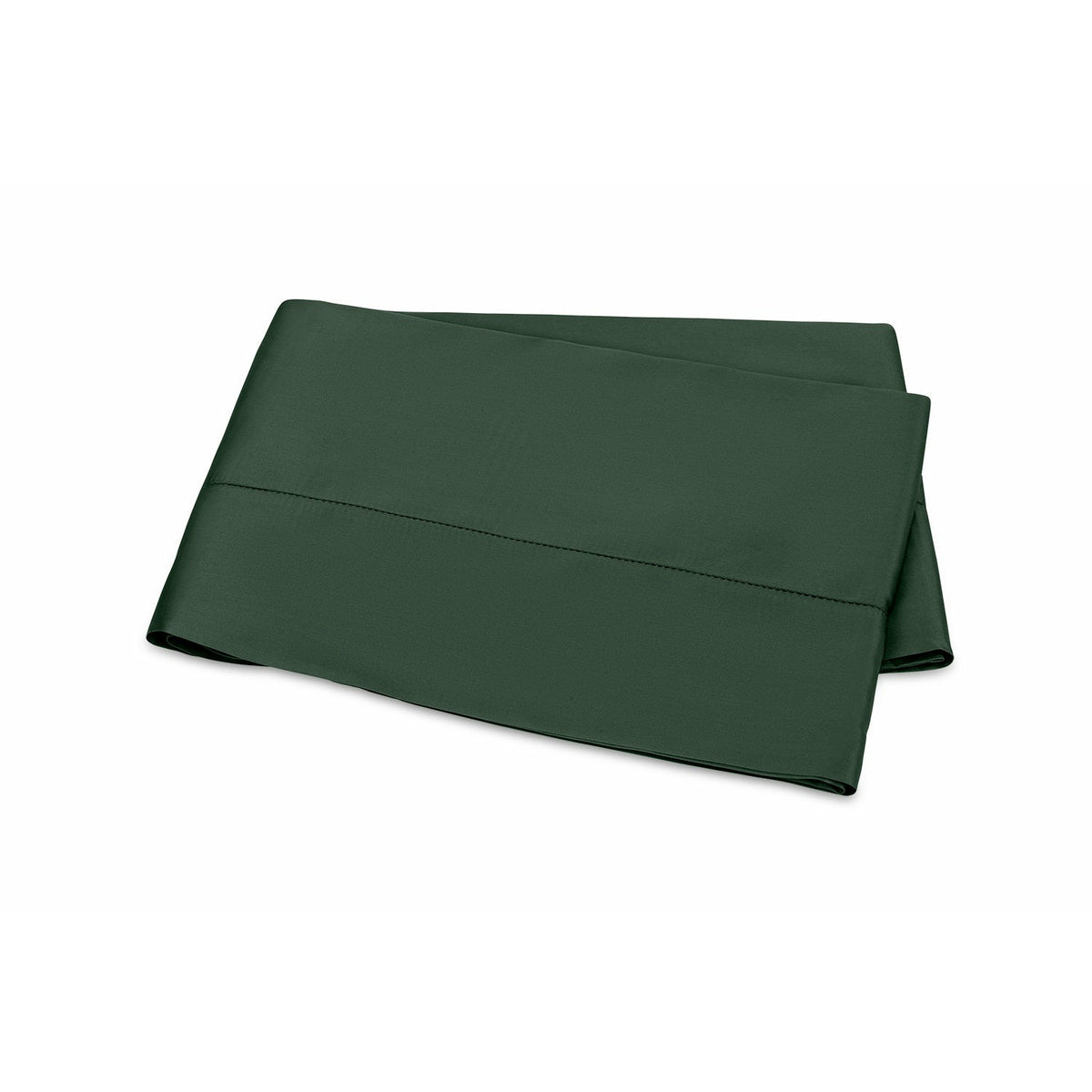 Matouk Talita Hemstitch Bedding Flat Sheet Green Fine Linens