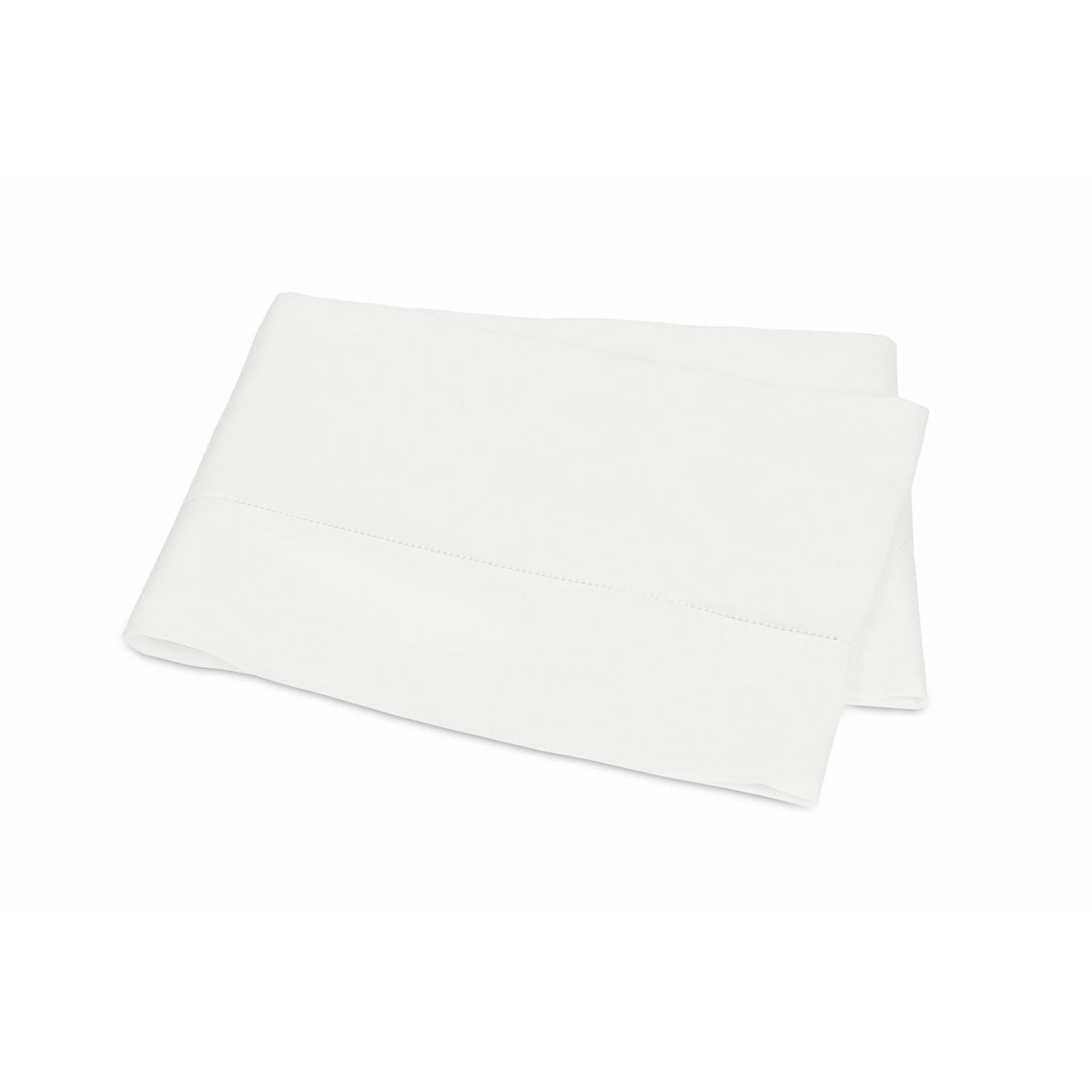 Matouk Talita Hemstitch Bedding Flat Sheet White Fine Linens