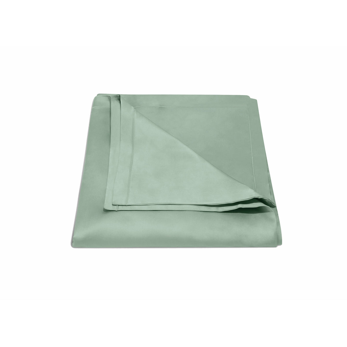 Matouk Talita Satin Stitch Bedding Duvet Cover Celadon Fine Linens