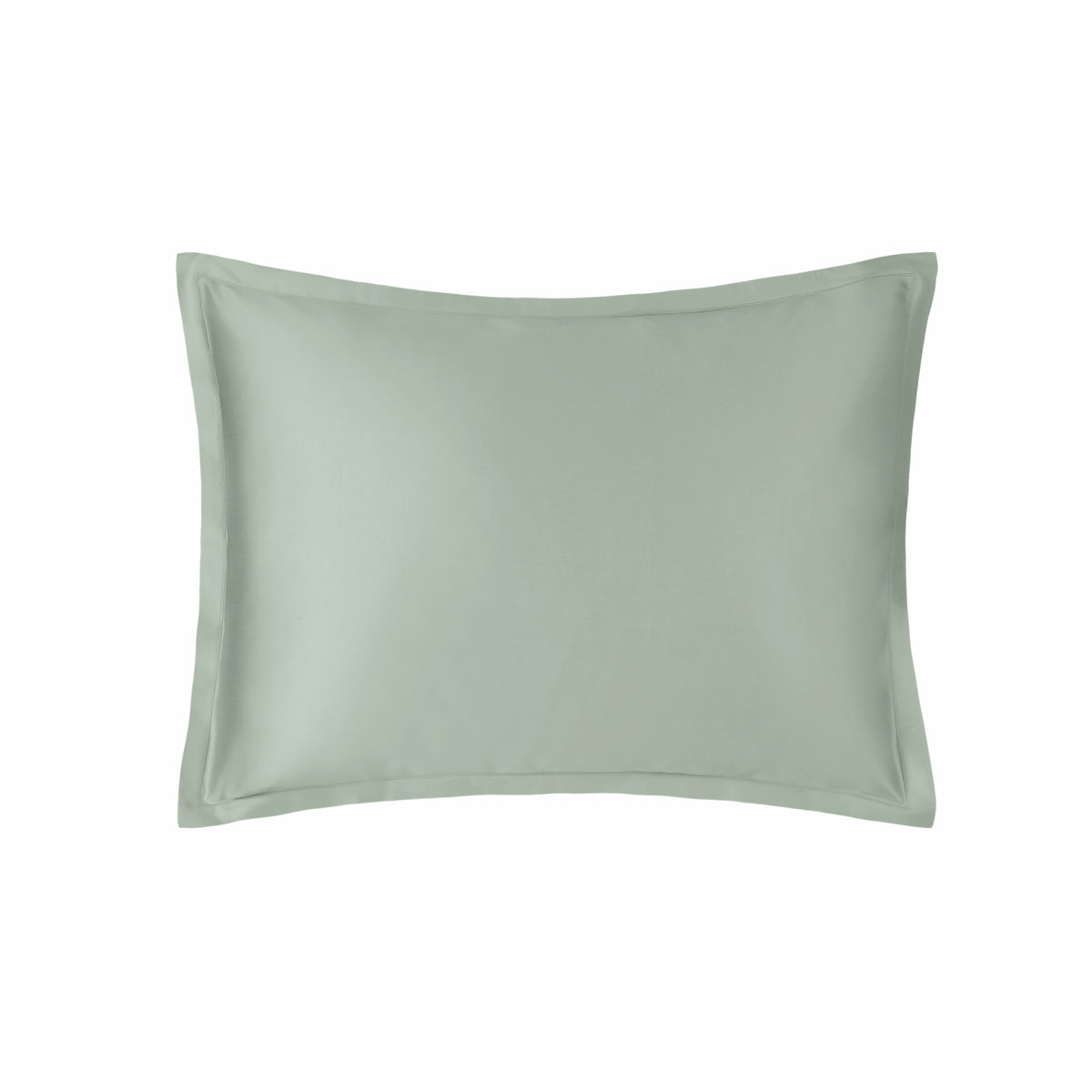 Matouk Talita Satin Stitch Bedding Standard Sham Celadon Fine Linens