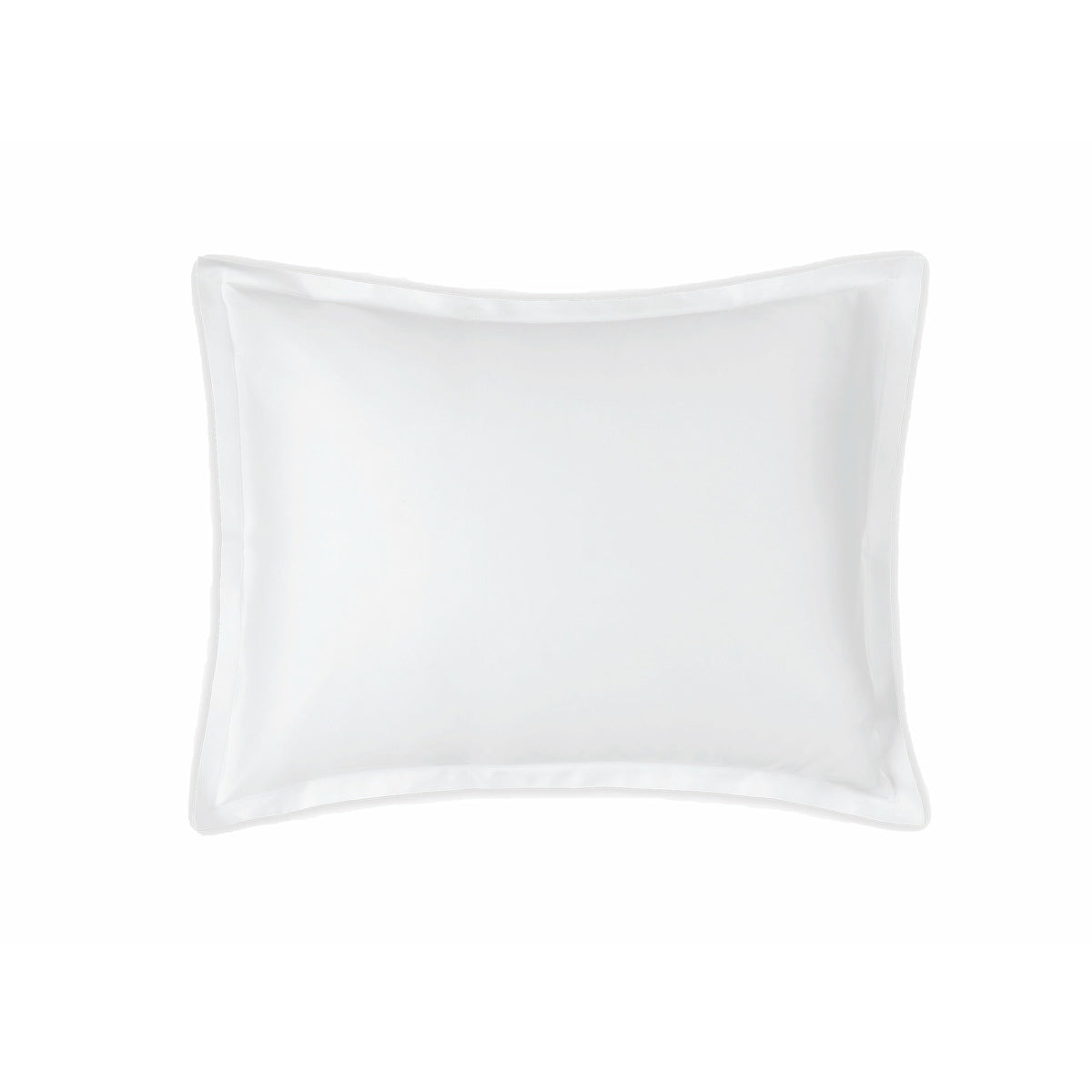 Matouk Talita Satin Stitch Bedding Standard Sham White Fine Linens