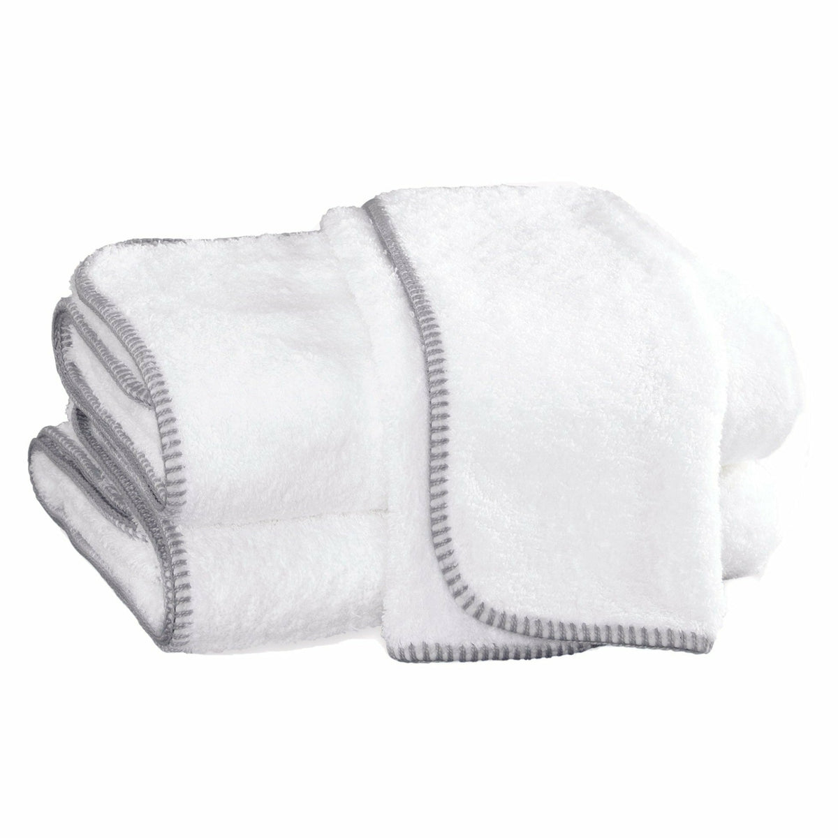 Matouk Whipstitch Bath Towels Main Nickel Fine Linens