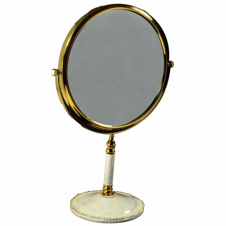 Mike and Ally Audrey Bath Accessories 3X Magnifying Mirror Moonglow