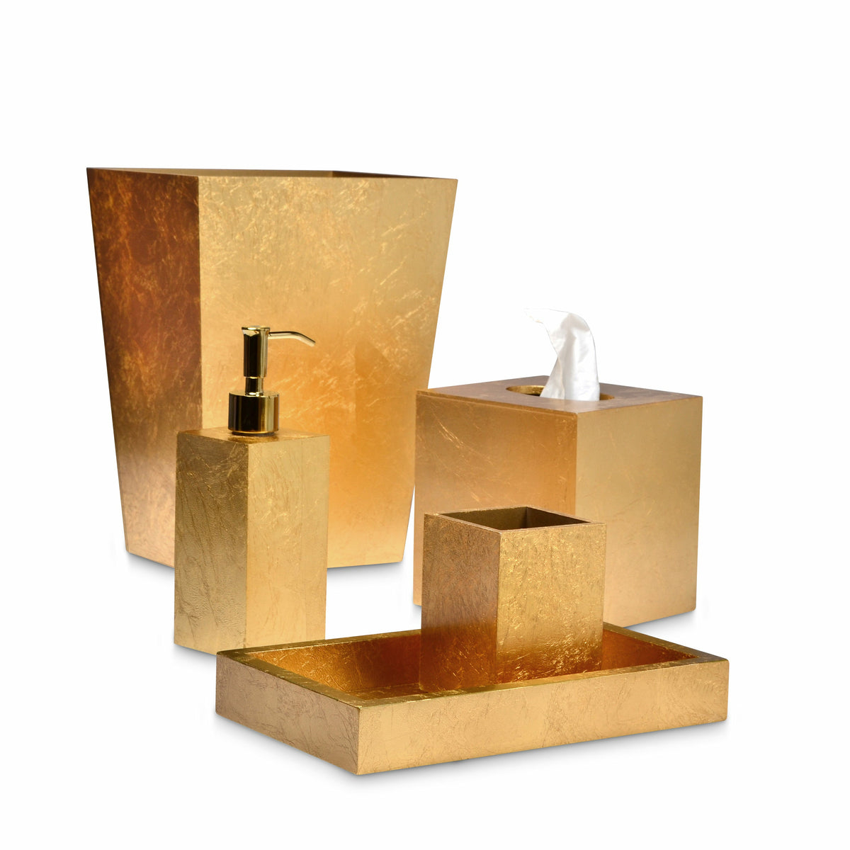 Mike and Ally Eos Bath Accessories Gold Leaf