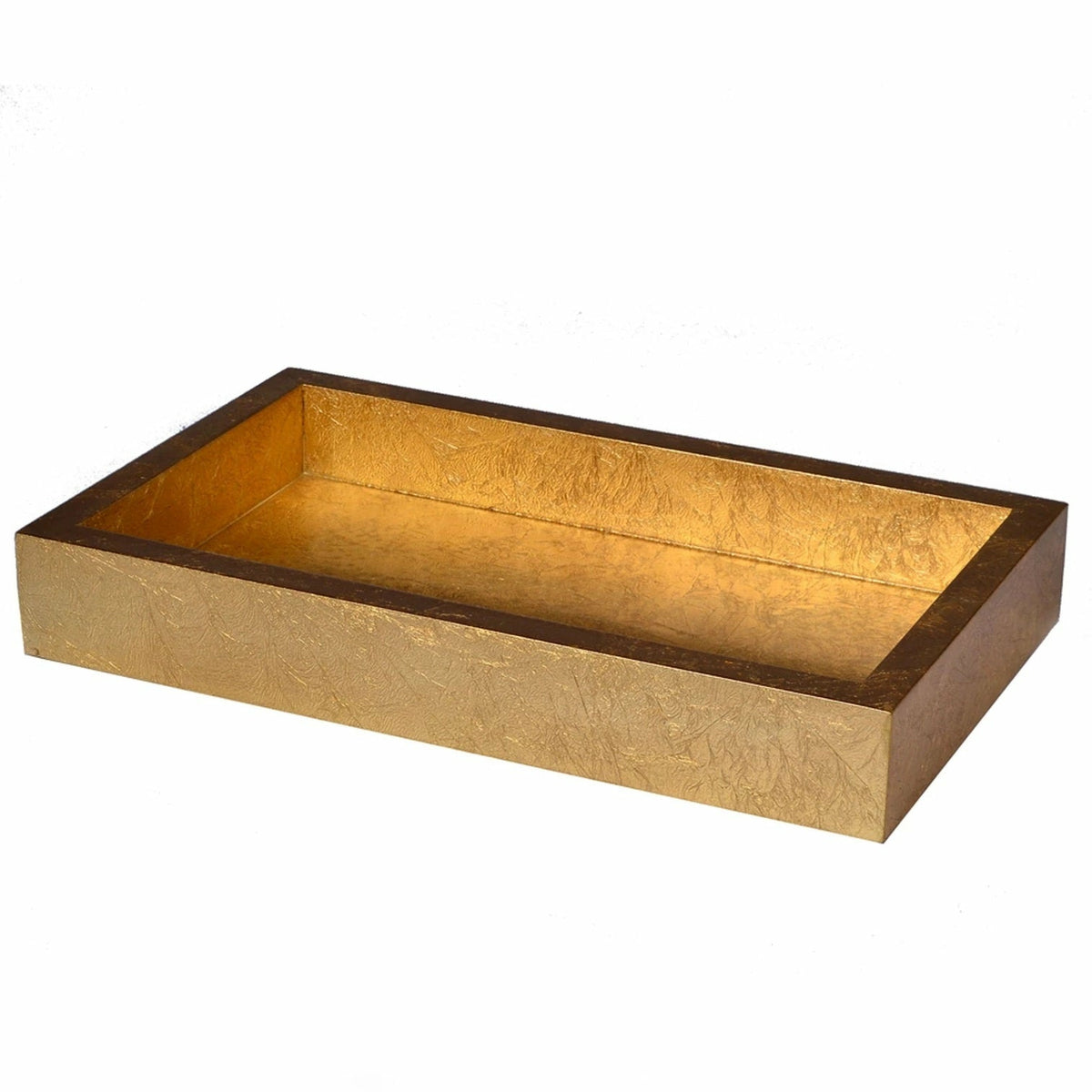 Mike and Ally Eos Bath Accessories Small Tray Gold Leaf