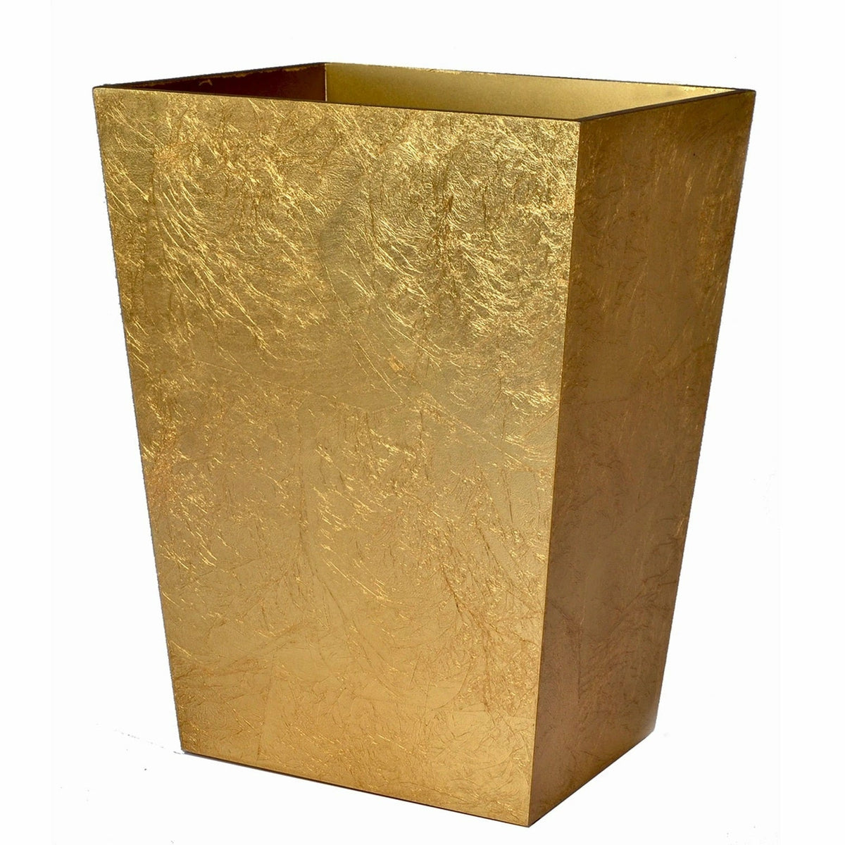 Mike and Ally Eos Bath Accessories Wastebasket Gold Leaf