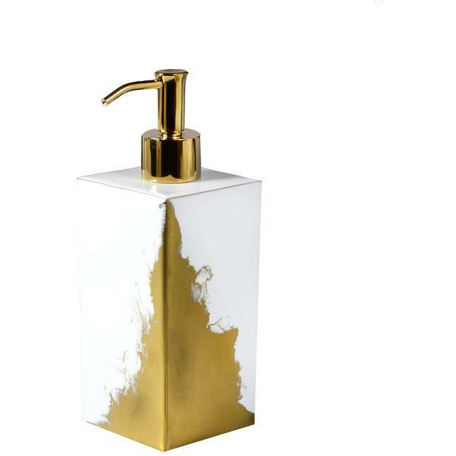 Mike and Ally Lava Bath Accessories Lotion Pump Metallic Gold