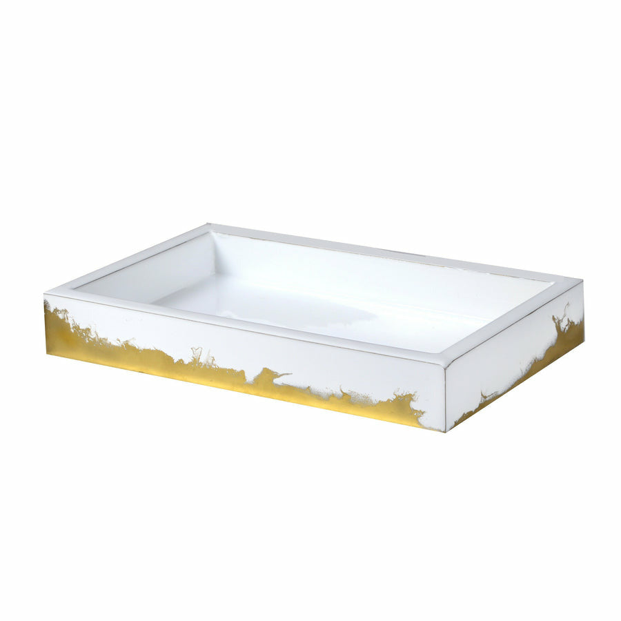 Mike and Ally Lava Bath Accessories Tray Metallic Gold