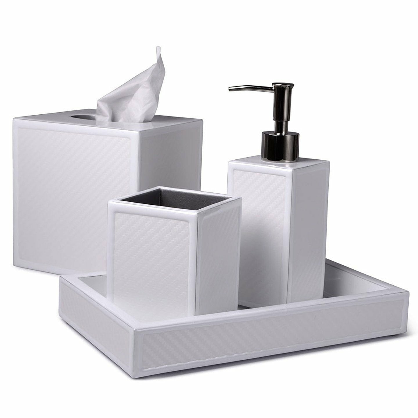 Mike and Ally Le Mans Bath Accessories White