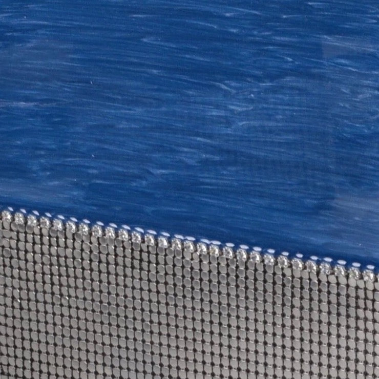 Mike and Ally Mack Bath Accessories French Blue Silver mesh