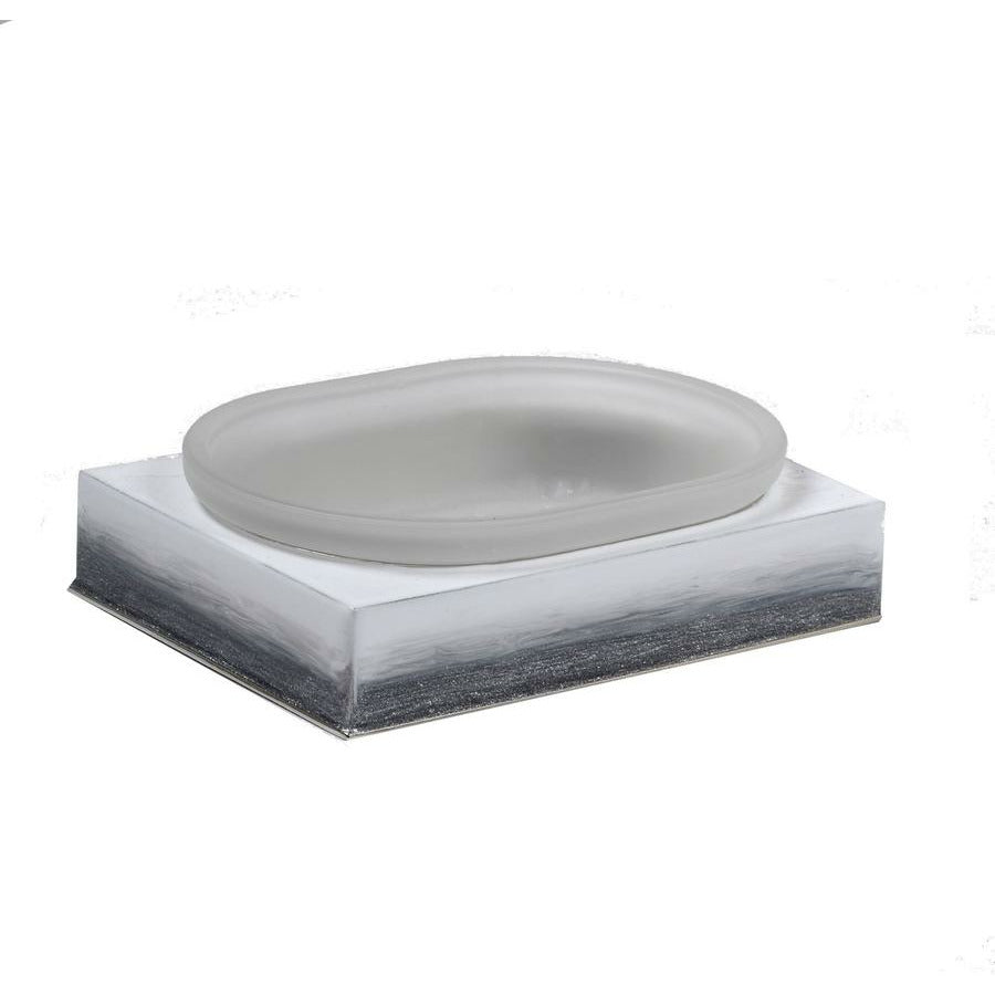 Mike and Ally Ombre Bath Accessories Soap Dish Grey
