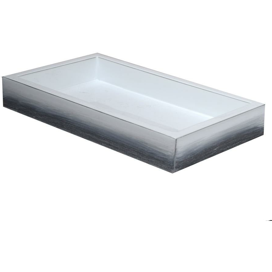 Mike and Ally Ombre Bath Accessories Tray Grey
