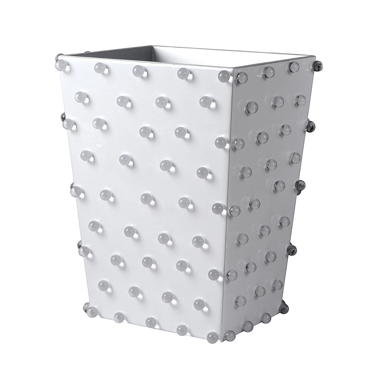 Mike and Ally Roxy Bath Accessories - Pure Wastebasket